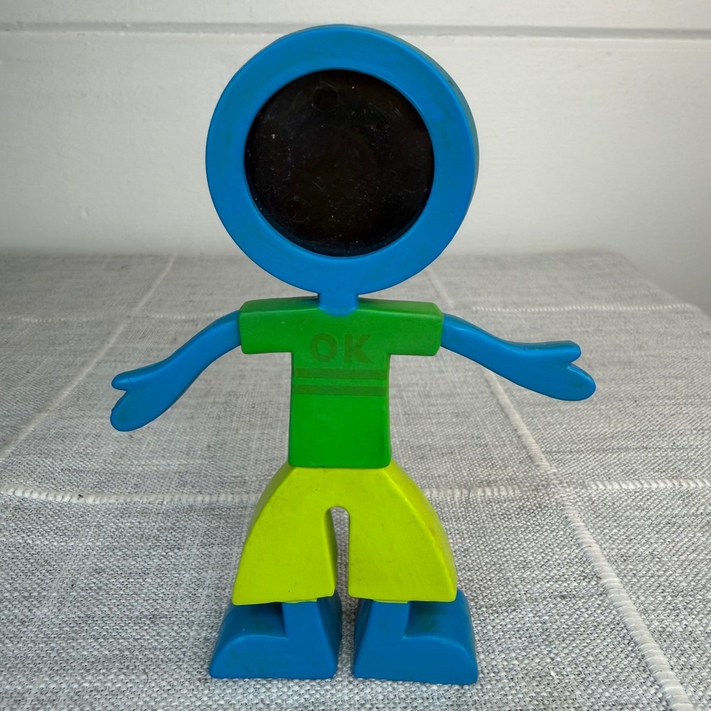 90's CBS Designs 1999 Vintage Flexo Buddies Man Boy Photo Frame Bendable Figure